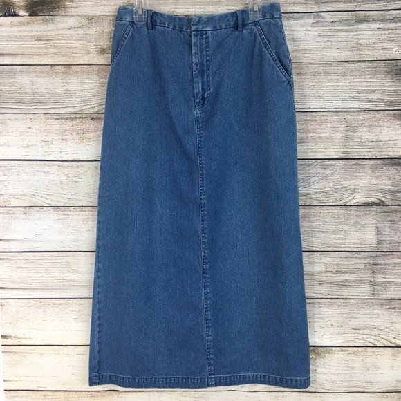 kim rogers denim skirts